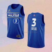 Camiseta All Star 2021 Washington Wizards Bradley Beal NO 3 Azul