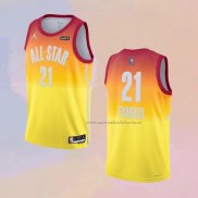 Camiseta All Star 2023 Philadelphia 76ers Joel Embiid NO 21 Naranja