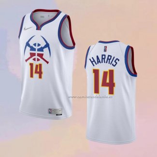 Camiseta Denver Nuggets Gary Harris NO 14 Earned 2020-21 Blanco