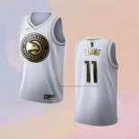 Camiseta Golden Edition Atlanta Hawks Trae Young NO 11 Blanco