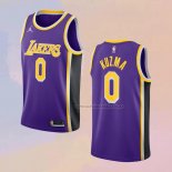 Camiseta Los Angeles Lakers Kyle Kuzma NO 0 Statement 2020-21 Violeta