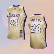 Camiseta Los Angeles Lakers LeBron James NO 24 Hardwood Classics Hall Of Fame 2020 Oro