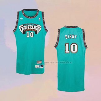 Camiseta Memphis Grizzlies Mike Bibby NO 10 Historic Retro Verde