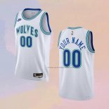 Camiseta Minnesota Timberwolves Personalizada Classic 2023-24 Blanco