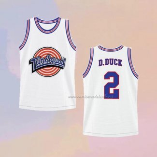 Camiseta Nino Tune Squad Daffy Duck NO 2 Blanco