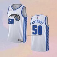 Camiseta Orlando Magic Cole Anthony NO 50 Earned 2020-21 Blanco