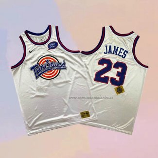 Camiseta Tune Squad Lebron James NO 23 Blanco