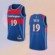 Camiseta Washington Wizards Raul Neto NO 19 Ciudad 2021-22 Azul