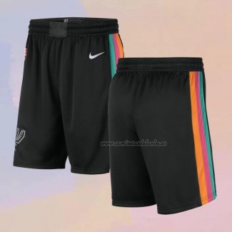 Pantalone San Antonio Spurs Ciudad 2020-21 Negro