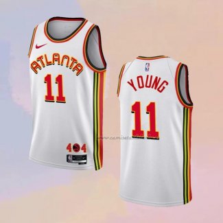 Camiseta Atlanta Hawks Trae Young NO 11 Association 2022-23 Blanco