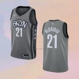 Camiseta Brooklyn Nets Lamarcus Aldridge NO 21 Statement 2021 Gris