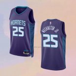 Camiseta Charlotte Hornets P.J. Washington JR. NO 25 Statement 2022-23 Violeta