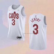 Camiseta Cleveland Cavaliers Caris Levert NO 3 Association 2022-23 Blanco