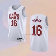 Camiseta Cleveland Cavaliers Cedi Osman NO 16 Association 2022-23 Blanco