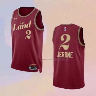 Camiseta Cleveland Cavaliers Ty Jerome NO 2 Ciudad 2023-24 Rojo