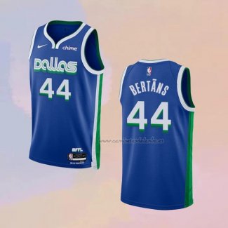 Camiseta Dallas Mavericks Davis Bertans NO 44 Ciudad 2022-23 Azul