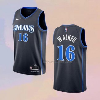 Camiseta Dallas Mavericks Jordan Walker NO 16 Ciudad 2023-24 Azul