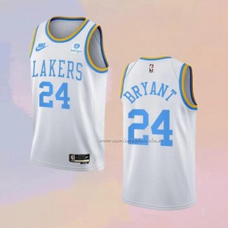 Camiseta Los Angeles Lakers Kobe Bryant NO 24 Classic 2022-23 Blanco