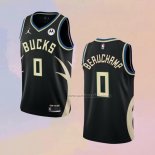 Camiseta Milwaukee Bucks Marjon Beauchamp NO 0 Statement 2022-23 Negro