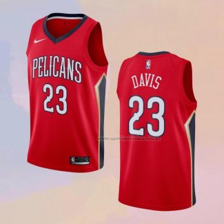 Camiseta New Orleans Pelicans Anthony Davis NO 23 Statement Rojo