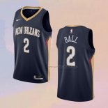 Camiseta New Orleans Pelicans Lonzo Ball NO 2 Icon 2020-21 Azul