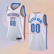 Camiseta Oklahoma City Thunder Personalizada Association 2020-21 Blanco