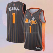 Camiseta Orlando Magic Tracy Mcgrady NO 1 Ciudad 2021-22 Marron