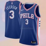 Camiseta Philadelphia 76ers Allen Iverson NO 3 Icon Azul