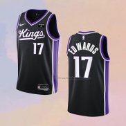 Camiseta Sacramento Kings Kessler Edwards NO 17 Icon 2023-24 Negro