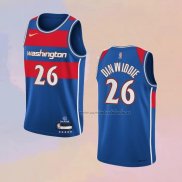 Camiseta Washington Wizards Spencer Dinwiddie NO 26 Ciudad 2021-22 Azul