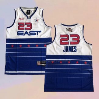 Camiseta All Star 2006 LeBron James NO 23 Azul Blanco