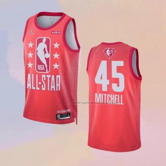 Camiseta All Star 2022 Utah Jazz Donovan Mitchell NO 45 Granate