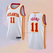 Camiseta Atlanta Hawks Trae Young NO 11 Association 2020-21 Blanco