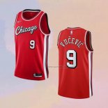 Camiseta Chicago Bulls Nikola Vucevic NO 9 Ciudad 2021-22 Rojo