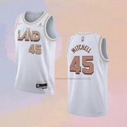 Camiseta Cleveland Cavaliers Donovan Mitchell NO 45 Ciudad 2022-23 Blanco