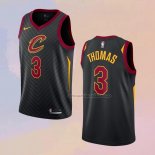 Camiseta Cleveland Cavaliers Isaiah Thomas NO 3 Statement Negro