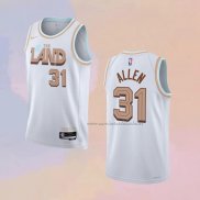 Camiseta Cleveland Cavaliers Jarrett Allen NO 31 Ciudad 2022-23 Blanco