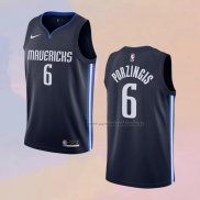 Camiseta Dallas Mavericks Kristaps Porzingis NO 6 Statement 2019-20 Azul