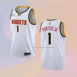 Camiseta Denver Nuggets Michael Porter JR. NO 1 Association Blanco