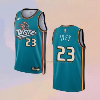 Camiseta Detroit Pistons Jaden Ivey NO 23 Classic 2022-23 Verde