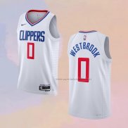 Camiseta Los Angeles Clippers Russell Westbrook NO 0 Association 2022-23 Blanco