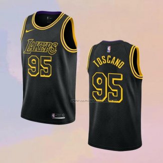 Camiseta Los Angeles Lakers Juan Toscano-Anderson NO 95 Mamba 2021-22 Negro