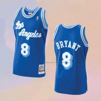 Camiseta Los Angeles Lakers Kobe Bryant NO 8 Mitchell & Ness 1996-97 Azul