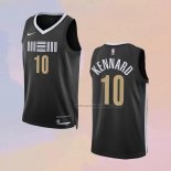 Camiseta Memphis Grizzlies Luke Kennard NO 10 Ciudad 2023-24 Negro