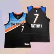 Camiseta Oklahoma City Thunder Carmelo Anthony NO 7 Ciudad 2020-21 Negro