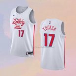 Camiseta Philadelphia 76ers P.J. Tucker NO 17 Ciudad 2022-23 Blanco