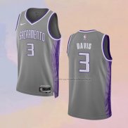 Camiseta Sacramento Kings Terence Davis NO 3 Ciudad 2022-23 Gris