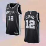 Camiseta San Antonio Spurs LaMarcus Aldridge NO 12 Icon 2020-21 Negro