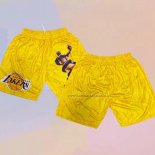 Pantalone Los Angeles Lakers Kobe Bryant Mamba Amarillo