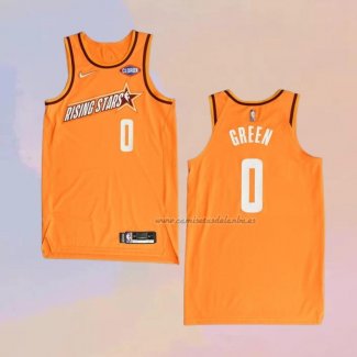 Camiseta 2022 Rising Star Jalen Green NO 0 Worthy Naranja